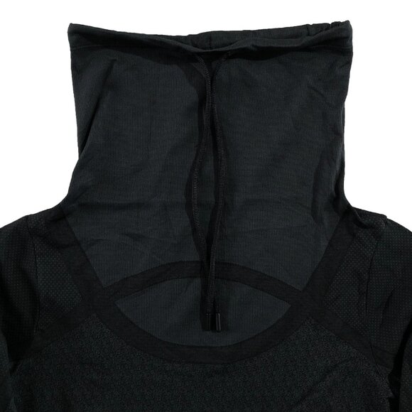 Under Armour Shirt Womens L Gray FittedHeatGear Threadborne Seamless Funnel Neck - Picture 6 of 10